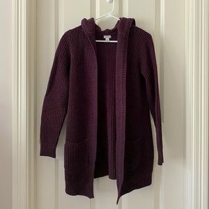L. L. Bean Waffle-Stitch Hooded Sweater